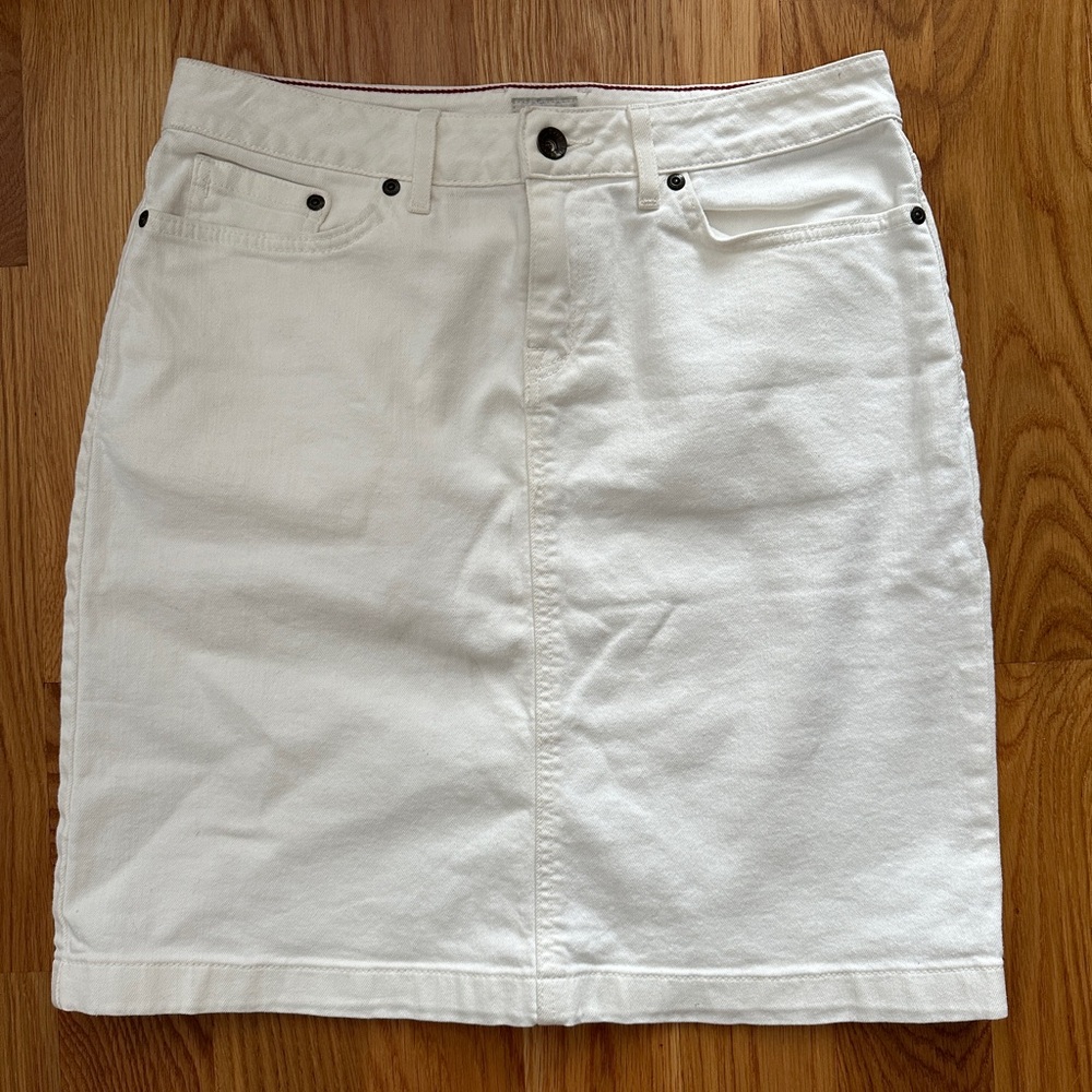 L.L. Bean Denim Skirt petite 6